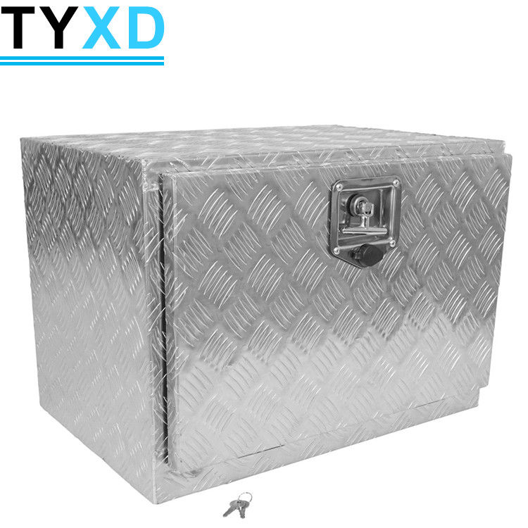 Heavy Duty Aluminum Metal Tool Storage Box 500*500*350mm For Trailer
