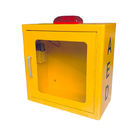De gele Kleur Gealarmeerde Defibrillator Kabinetten van AED met Stroboscooplicht