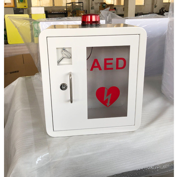 Duurzaam Defibrillator de Kabinetten Binnengebruik van Staalaed met Gebogen Hoek
